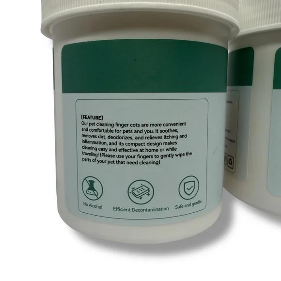 2x Ear Cleaner Finger Wipes 50 Count Dog & Cat Grooming Kit Itch Relief -100 Pcs - Picture 6 of 9